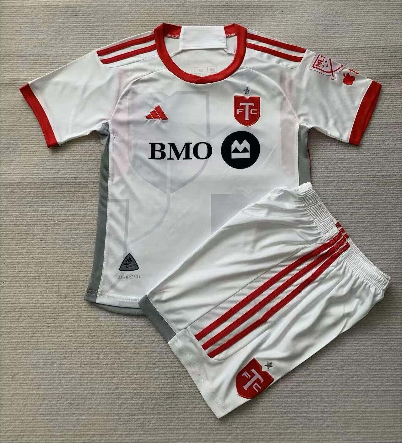 Kids-Toronto 24/25 Away White Soccer Jersey